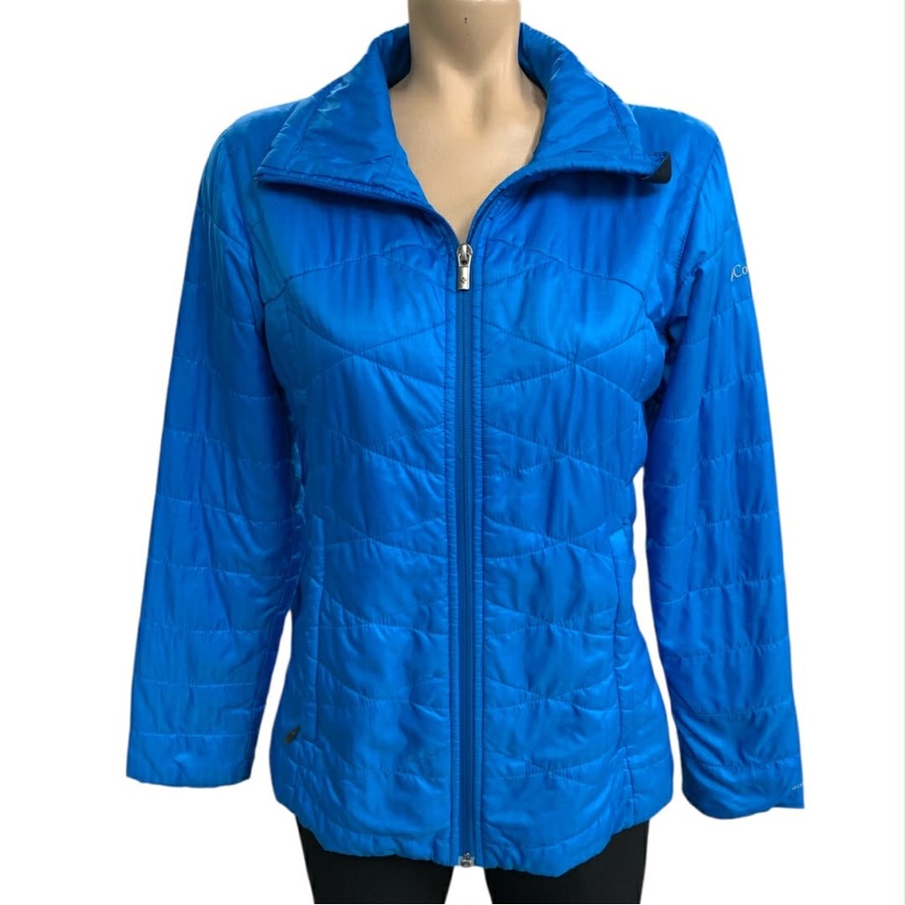 Columbia Blue Quilted Jacket Size S